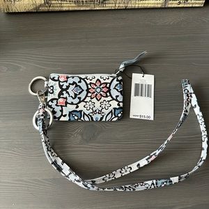Vera Bradley Zip ID and Lanyard - Lisbon Medallion